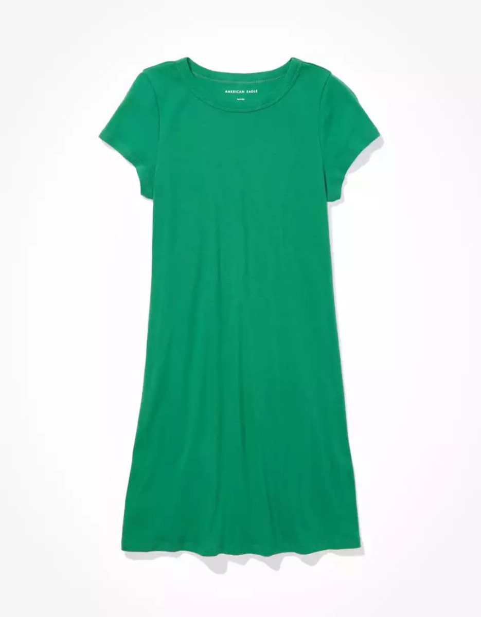 Mini Robe American Eagle AE Hey Baby Tee Vert Clair Femme | JTL-14561476